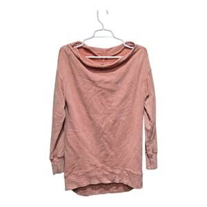 Pilcro Blush Pink Cowl Neck Tunic Sweatshirt Women’s XS